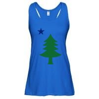 Maine Pine Tree State Flag Pride Patriotic Cool Gift Ladies Essential Flowy Tank