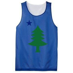 Maine Pine Tree State Flag Pride Patriotic Cool Gift Mesh Reversible Basketball Jersey Tank