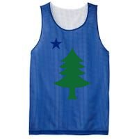 Maine Pine Tree State Flag Pride Patriotic Cool Gift Mesh Reversible Basketball Jersey Tank