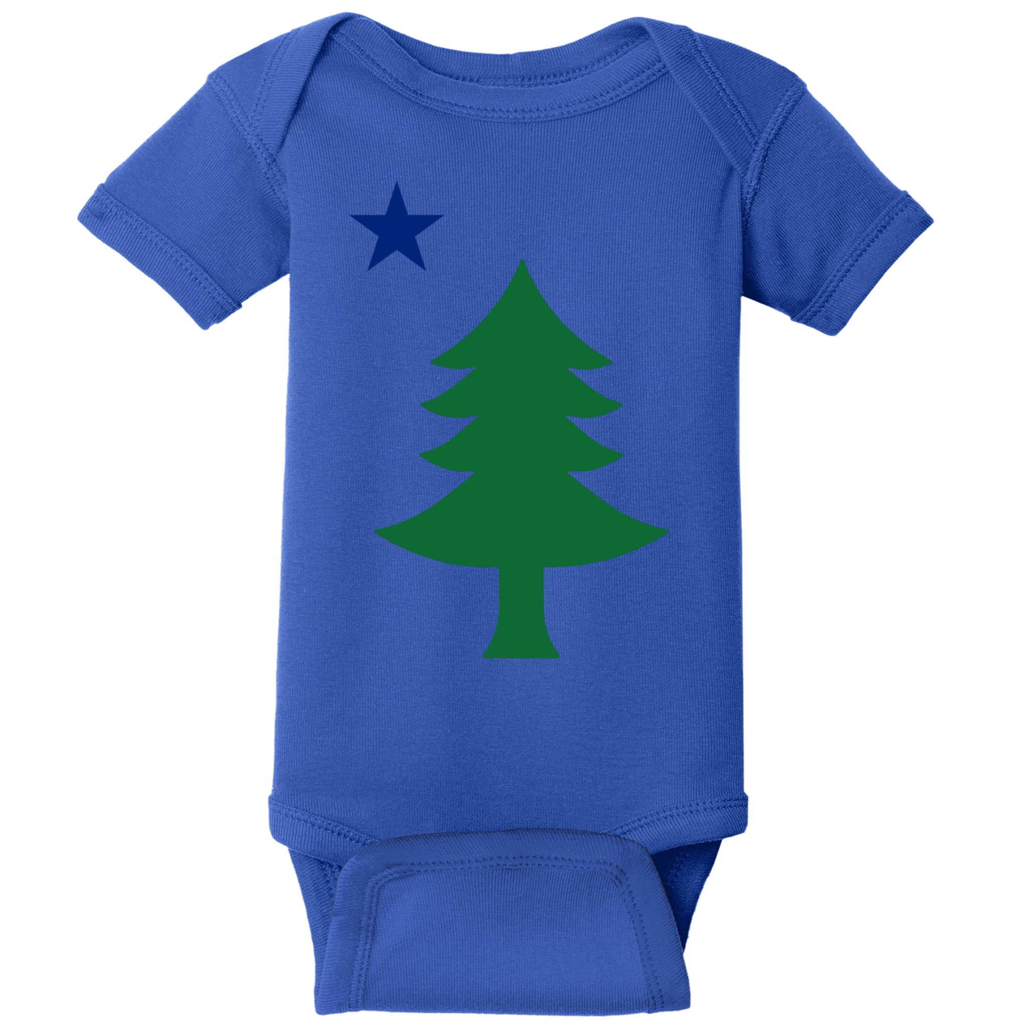 Maine Pine Tree State Flag Pride Patriotic Cool Gift Baby Bodysuit