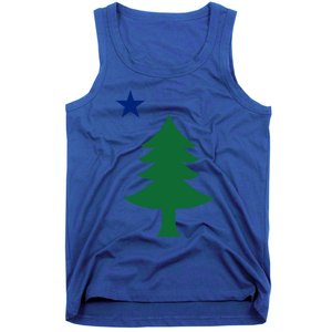 Maine Pine Tree State Flag Pride Patriotic Cool Gift Tank Top