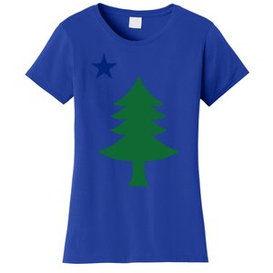 Maine Pine Tree State Flag Pride Patriotic Cool Gift Women's T-Shirt