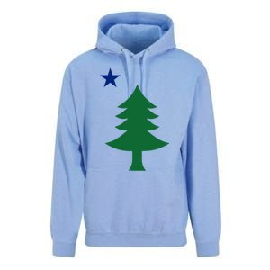 Maine Pine Tree State Flag Pride Patriotic Cool Gift Unisex Surf Hoodie