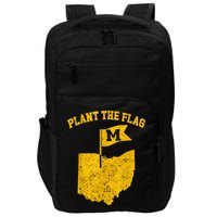 Michigan Plant The Flag Yellow Michigan Map Impact Tech Backpack