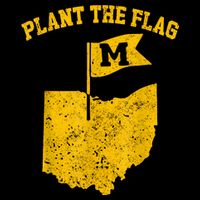 Michigan Plant The Flag Yellow Michigan Map 16 in Basic Backpack