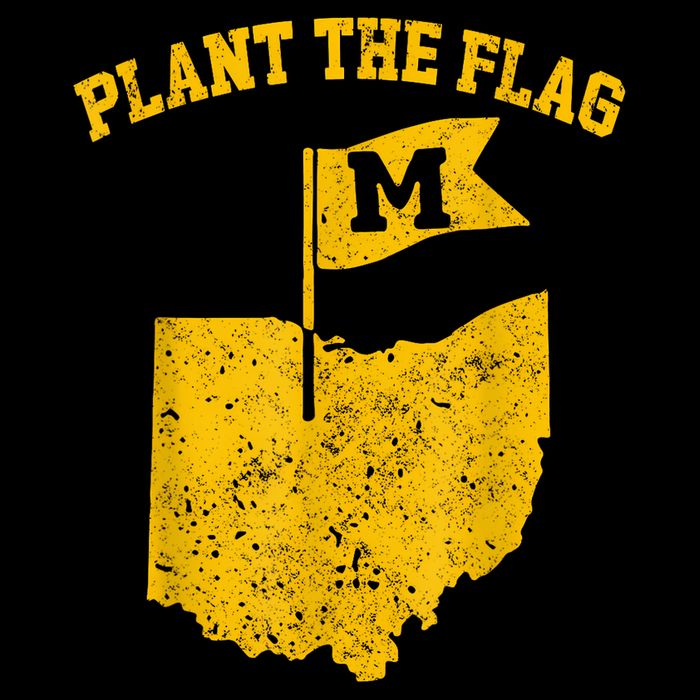 Michigan Plant The Flag Yellow Michigan Map 16 in Basic Backpack