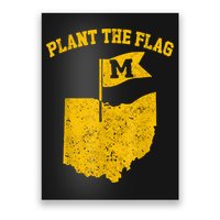 Michigan Plant The Flag Yellow Michigan Map Poster