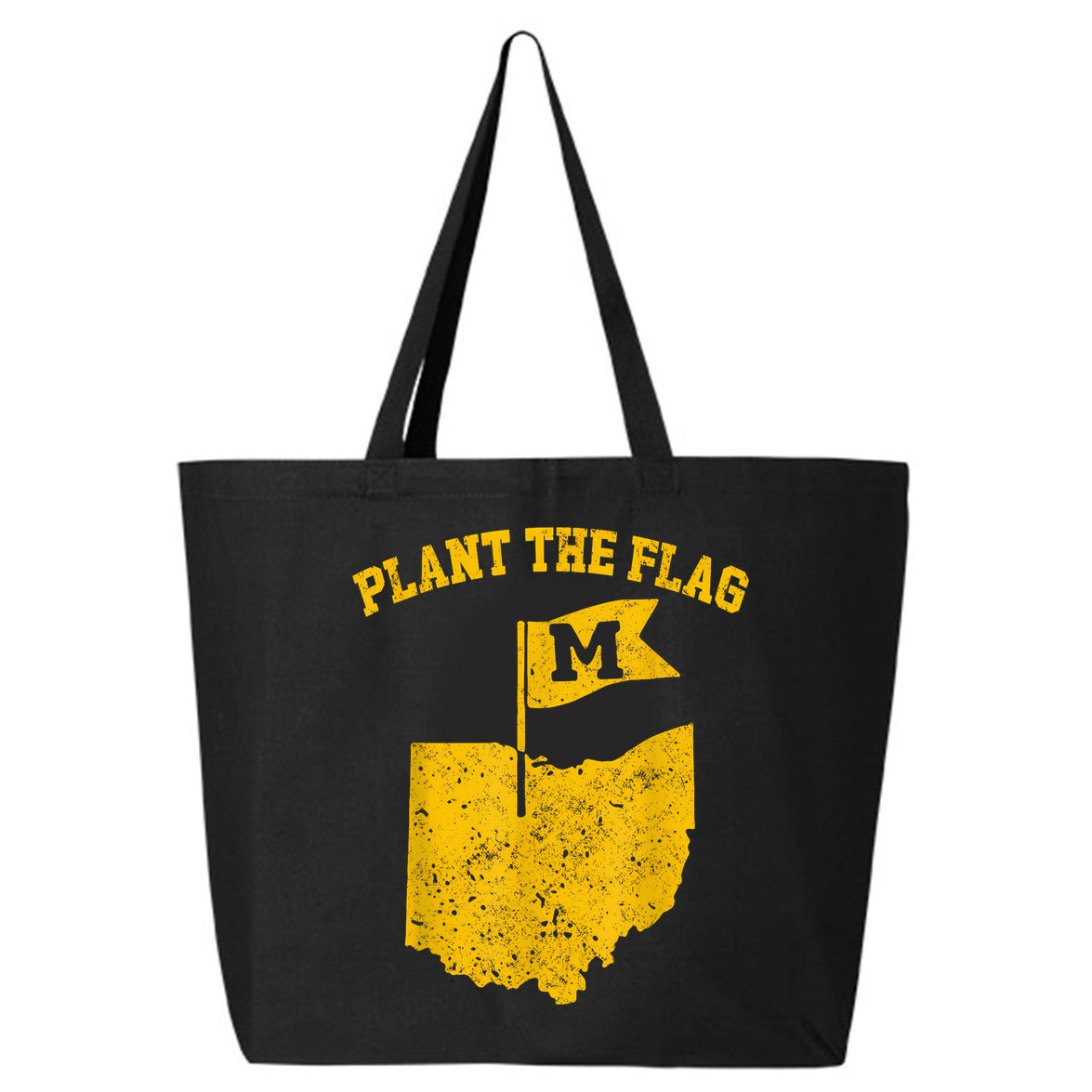 Michigan Plant The Flag Yellow Michigan Map 25L Jumbo Tote