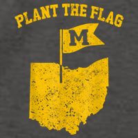 Michigan Plant The Flag Yellow Michigan Map Vector Backpack