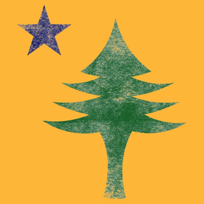 Maine Pine Tree Flag Big Style – Modern 1901 State Flag Sustainable Knit Beanie