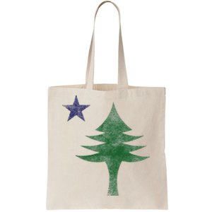 Maine Pine Tree Flag Big Style – Modern 1901 State Flag Tote Bag