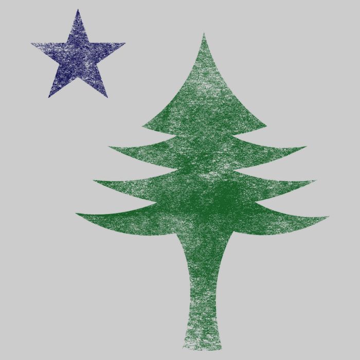 Maine Pine Tree Flag Big Style – Modern 1901 State Flag Tie-Dye T-Shirt