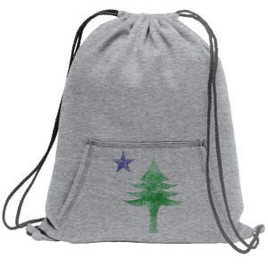 Maine Pine Tree Flag Big Style – Modern 1901 State Flag Sweatshirt Cinch Pack Bag