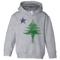 Maine Pine Tree Flag Big Style – Modern 1901 State Flag Toddler Hoodie
