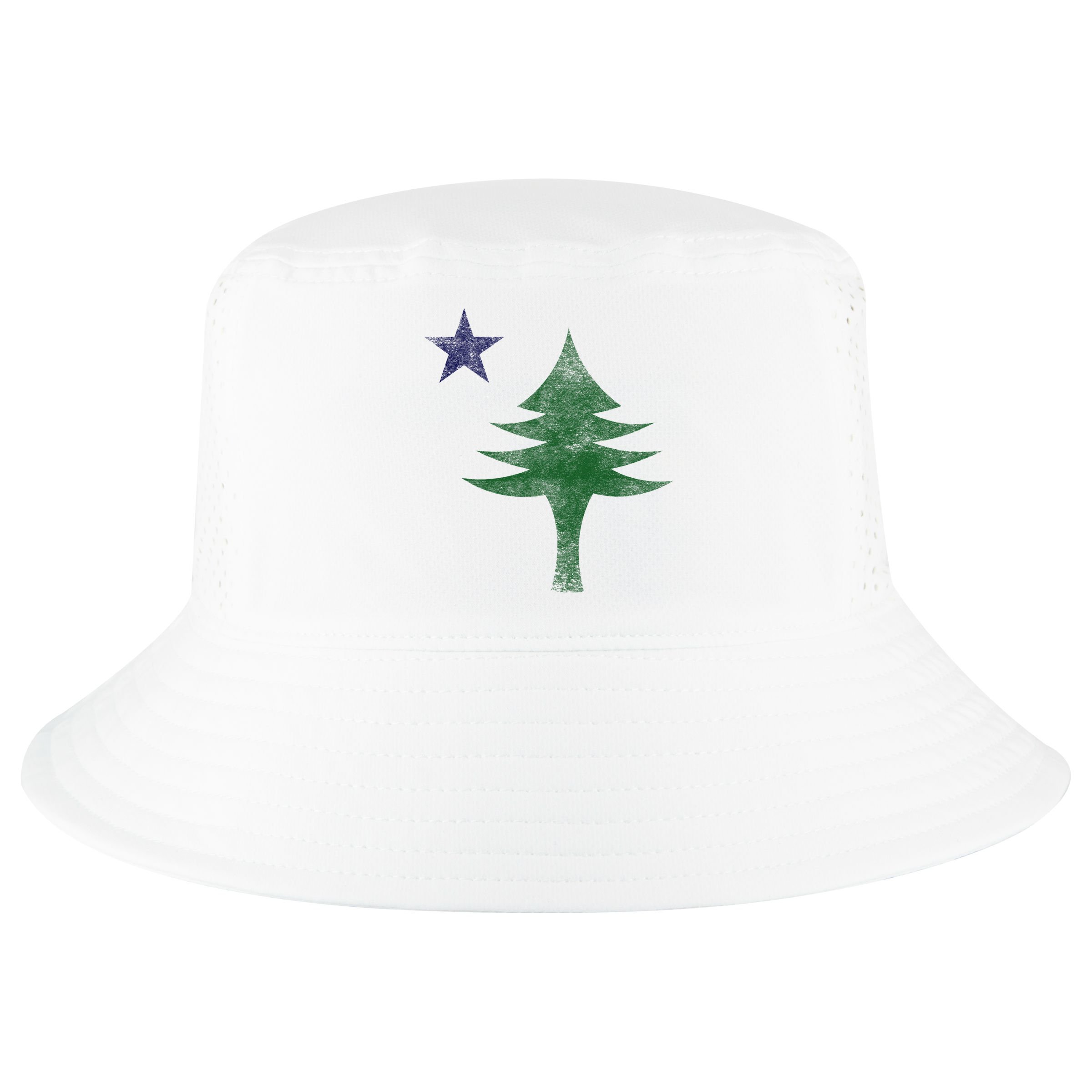 Maine Pine Tree Flag Big Style – Modern 1901 State Flag Cool Comfort Performance Bucket Hat