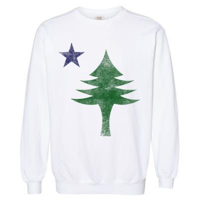 Maine Pine Tree Flag Big Style – Modern 1901 State Flag Garment-Dyed Sweatshirt
