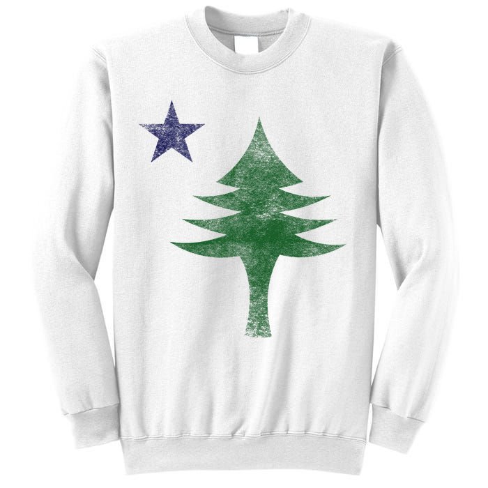 Maine Pine Tree Flag Big Style – Modern 1901 State Flag Sweatshirt
