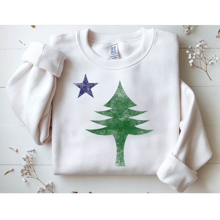 Maine Pine Tree Flag Big Style – Modern 1901 State Flag Sweatshirt