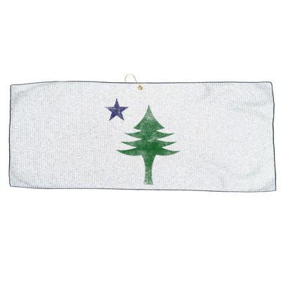 Maine Pine Tree Flag Big Style – Modern 1901 State Flag Large Microfiber Waffle Golf Towel