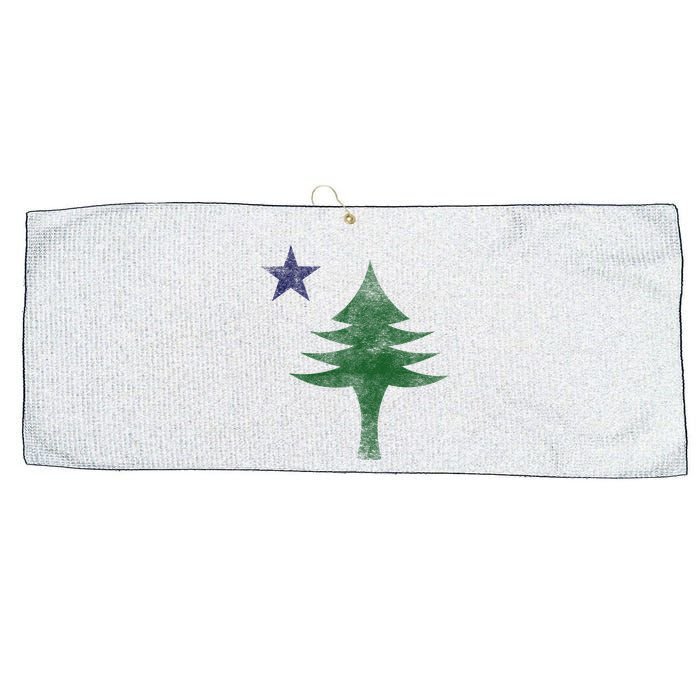 Maine Pine Tree Flag Big Style – Modern 1901 State Flag Large Microfiber Waffle Golf Towel