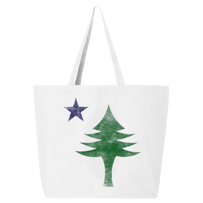 Maine Pine Tree Flag Big Style – Modern 1901 State Flag 25L Jumbo Tote