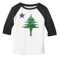 Maine Pine Tree Flag Big Style – Modern 1901 State Flag Toddler Fine Jersey T-Shirt