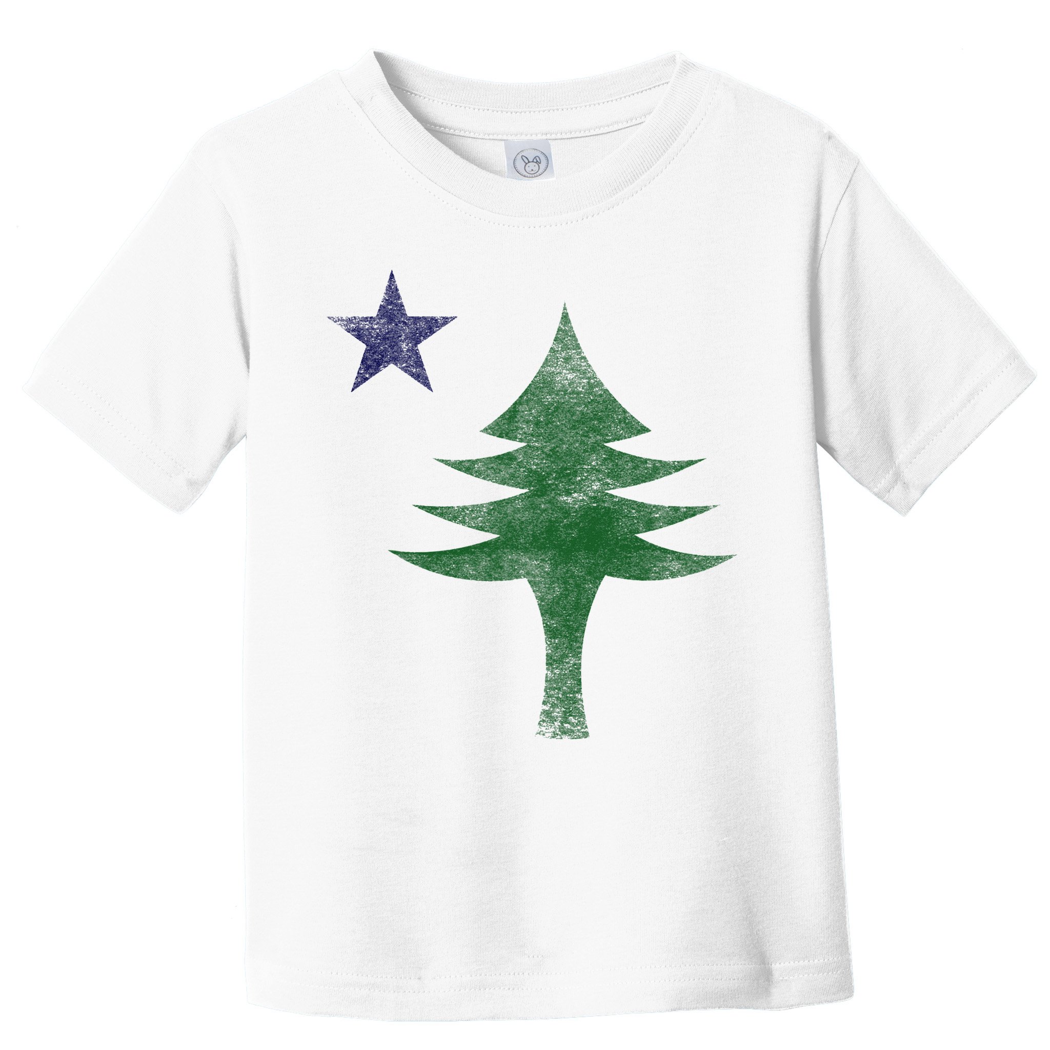 Maine Pine Tree Flag Big Style – Modern 1901 State Flag Toddler T-Shirt