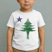 Maine Pine Tree Flag Big Style – Modern 1901 State Flag Toddler T-Shirt