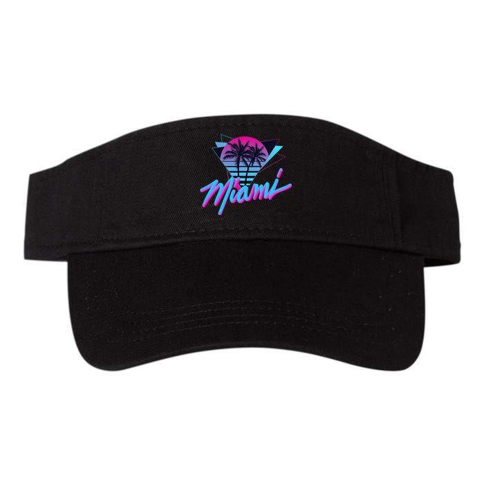 Miami Palm Trees Vaperwave Synthwave 80s Style Retro Valucap Bio-Washed Visor