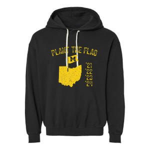 Michigan Plant The Flag 21 22 23 24 Garment-Dyed Fleece Hoodie