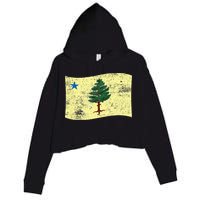 Maine Pine Tree Flag 1901 – First State Flag Crop Fleece Hoodie