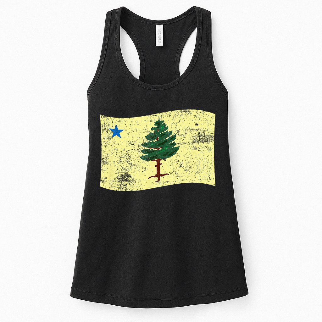 Maine Pine Tree Flag 1901 – First State Flag Womens Tank Top