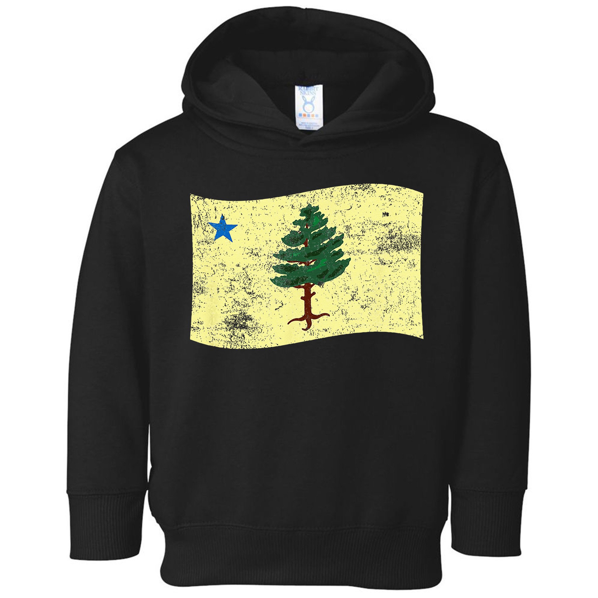 Maine Pine Tree Flag 1901 – First State Flag Toddler Hoodie