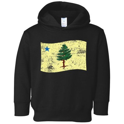 Maine Pine Tree Flag 1901 – First State Flag Toddler Hoodie