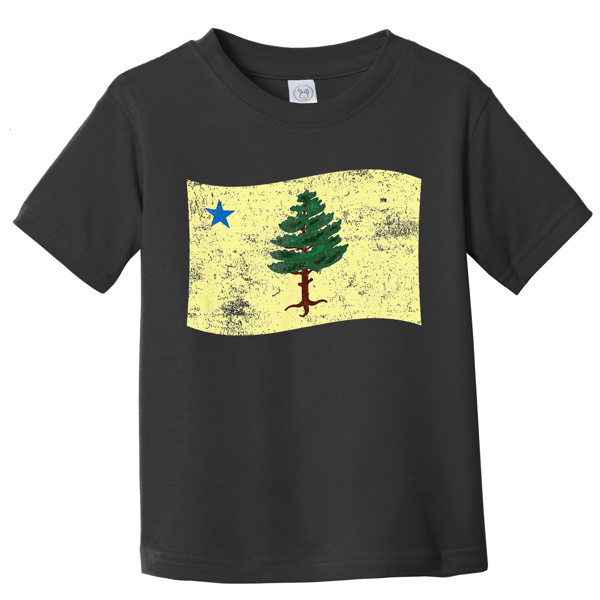 Maine Pine Tree Flag 1901 – First State Flag Toddler T-Shirt