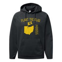 Michigan Plant The Flag 21 22 23 24 Performance Fleece Hoodie