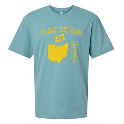 Michigan Plant The Flag 21 22 23 24 Sueded Cloud Jersey T-Shirt