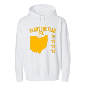 Michigan Plant The Flag 21 22 23 24 Garment-Dyed Fleece Hoodie