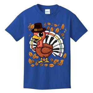 Music Piano Teachers Music Turkey Costume Happy Thanksgiving Gift Kids T-Shirt