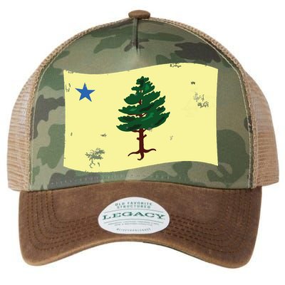 Maine Pine Tree Flag 1901 First State Flag Legacy Tie Dye Trucker Hat