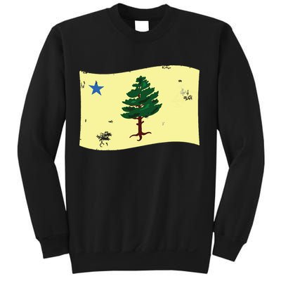 Maine Pine Tree Flag 1901 First State Flag Sweatshirt