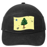 Maine Pine Tree Flag 1901 First State Flag 7-Panel Snapback Hat