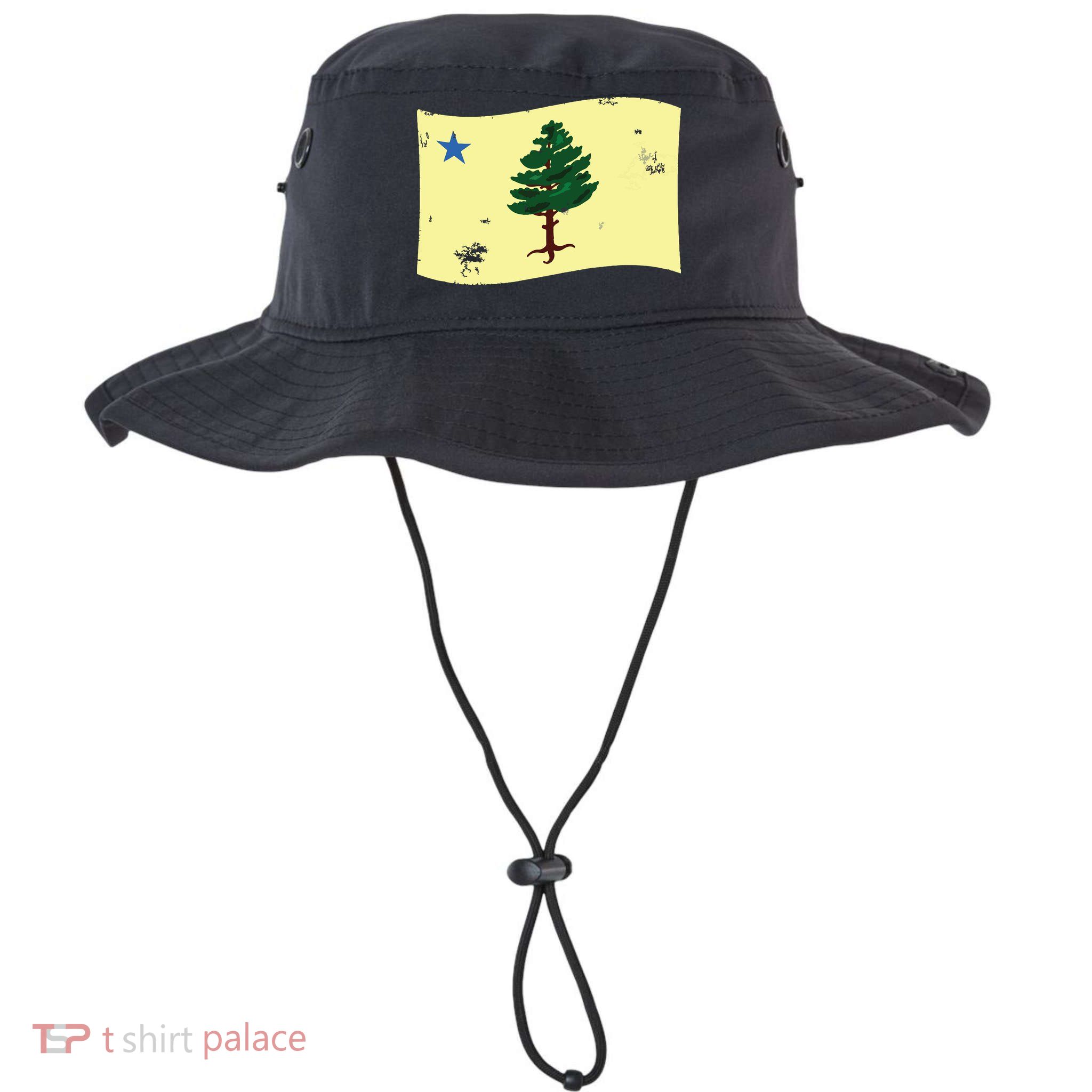 Maine Pine Tree Flag 1901 First State Flag Bucket Hat
