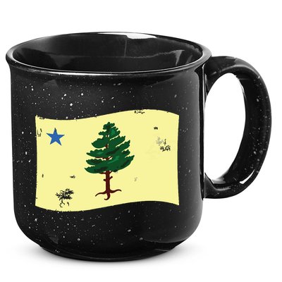 Maine Pine Tree Flag 1901 First State Flag 15oz Campfire Ceramic Mug