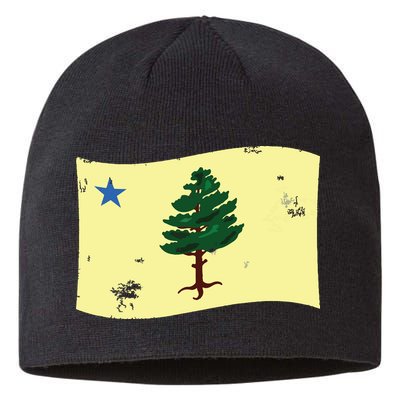 Maine Pine Tree Flag 1901 First State Flag Sustainable Beanie