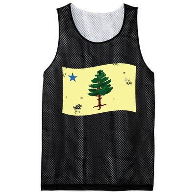 Maine Pine Tree Flag 1901 First State Flag Mesh Reversible Basketball Jersey Tank