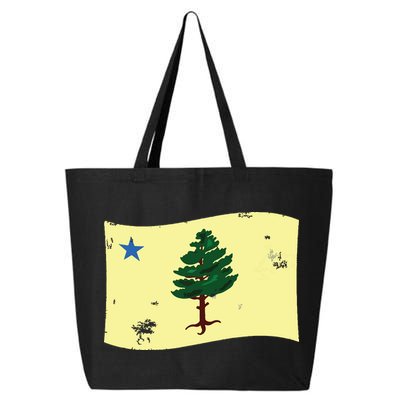 Maine Pine Tree Flag 1901 First State Flag 25L Jumbo Tote