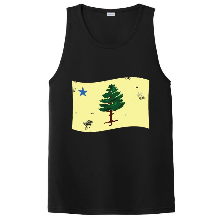 Maine Pine Tree Flag 1901 First State Flag PosiCharge Competitor Tank