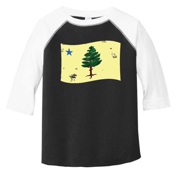 Maine Pine Tree Flag 1901 First State Flag Toddler Fine Jersey T-Shirt