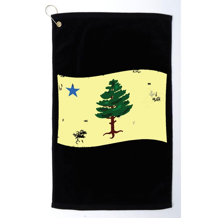 Maine Pine Tree Flag 1901 First State Flag Golf Towel